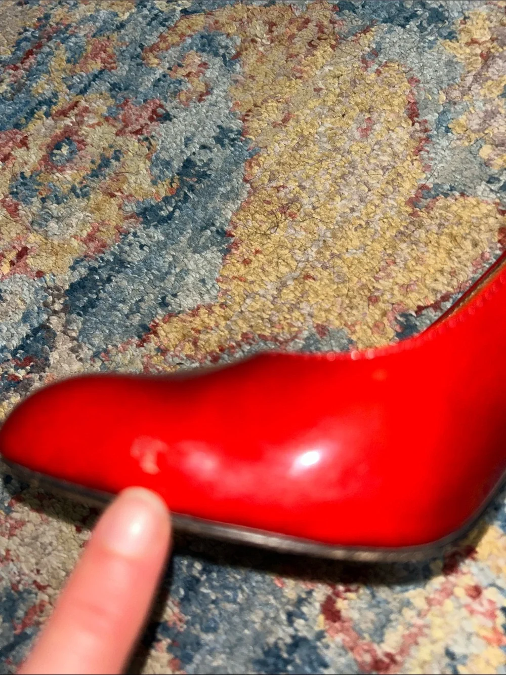 Corso Como Red Patent Round-Toe Pumps